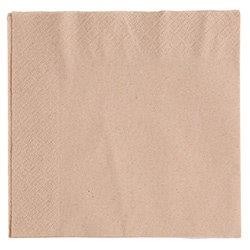 2-Ply Natural Kraft Compostable Napkins 6'5" folded