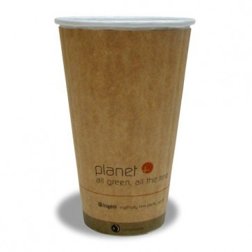 20 oz. Planet Kraft Hot Cup - Double Wall (West Coast Warehouse)