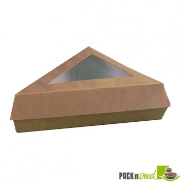 Kraft Slice Box with Window - 6.7 x 5.1 in.