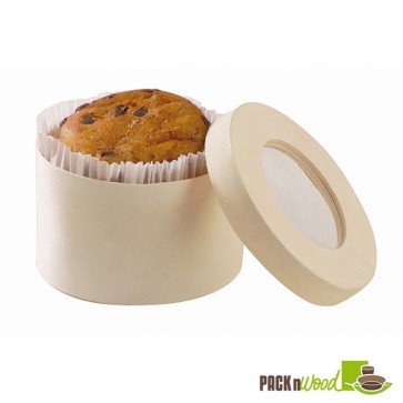Wooden Box with Window Lid - 3.7 x 2.5 in. 