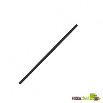Compostable Black Cocktail Paper Straws - 5.7 in.