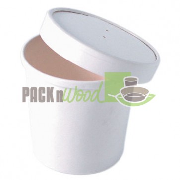 VENTED LID FOR 8 oz. Mini White Soup Cup - Case of 500