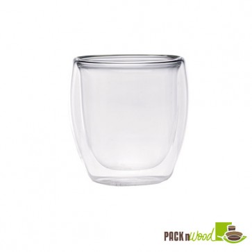 Double Wall Short Mini Glass - 2.5oz