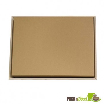 Kraft Cardboard Lid for 210WOODTRAY31 - 12.2 x 12.2 in.
