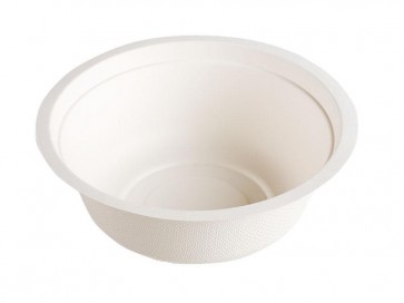 16 oz. Biodegradable Stalk Market Sugarcane Bagasse Bowl
