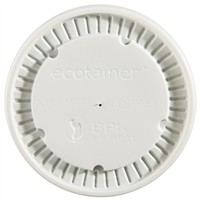 Ecotainer 16 / 32 oz. Flat Lids for Biodegradable Soup Cups / Food Containers, Compostable, White