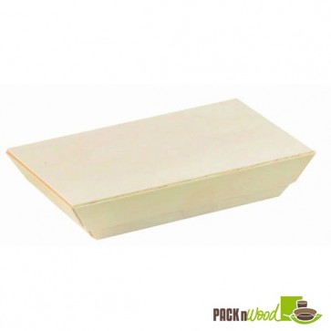 Wooden Lid for Samurai - Rectangular Wooden Dish - 5.1 x 2.5 x 0.79 in. 