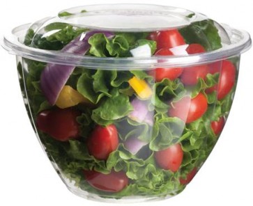 48 oz. PLA Salad Bowl with Lid