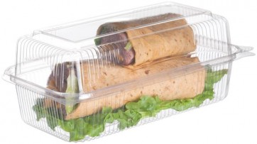 EcoProducts Clear PLA Biodegradable Sandwich Container