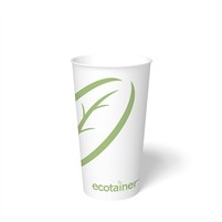 20 oz. Ecotainer Biodegradable Hot Cup / Coffee Cup, Compostable