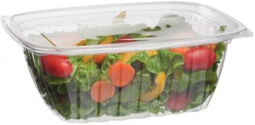 32oz Rectangle Deli Take Out Containers with Lids