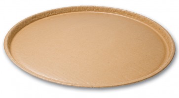 18" Kraft Natural Coated Corrugated Paper Catering / Deli / Party Tray