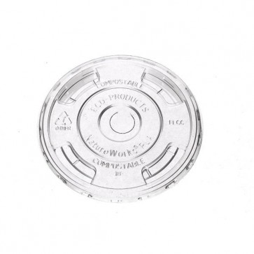 Biodegradable Cold Cup Flat Lids for 32oz EcoProducts Cup