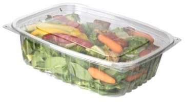 48oz Rectangle Deli Take Out Containers with Lids
