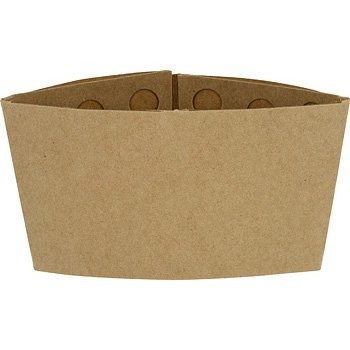 Ecotainer 100% Recycled Kraft Coffee Sleeve, Recyclable / Compostable, Blank