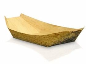 9.5" Bamboo Biodegradable Boat Trays