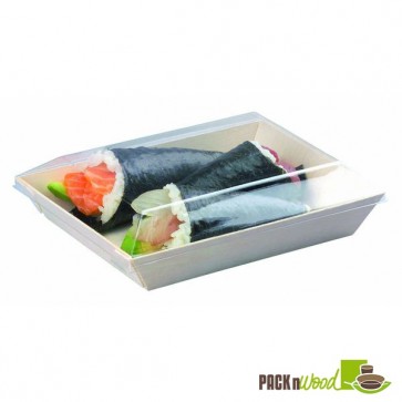 Clear Lid for Samurai - Rectangular Wooden Dish - 5.1 x 2.5 x 0.79 in. 