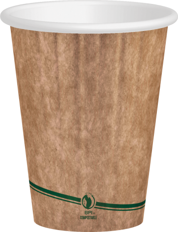 8 oz. Double Wall Kraft Hot Cup 