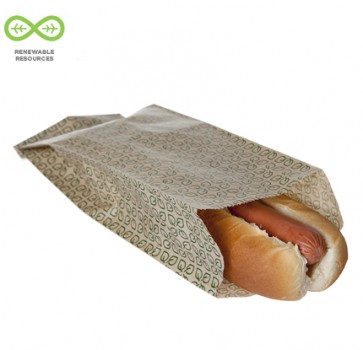 9" Natural Kraft Grease Resistant Paper Sleeve 