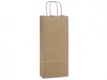100% Recycled Paper Wine Bags, 5.5" x 3.25" x 13" 