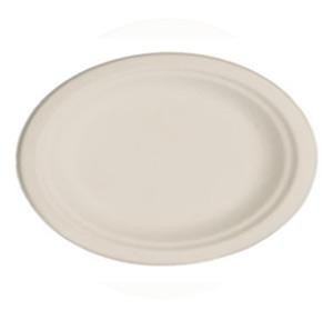 10" x 8" Oval Bagasse Platter