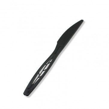 Black CPLA Compostable Knife