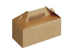 Small Kraft Take Out Box with Handle