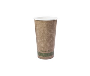 20 oz. Kraft Compostable Hot Cup