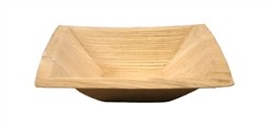 7" Compostable Square Rimmed Palm Bowl