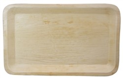 16" x 10" Compostable Catering Rectangle Palm Tray