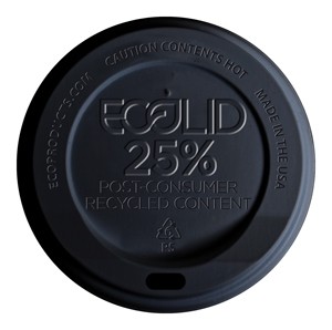Ecolid® 25% Recycled Content Hot Cup Lid