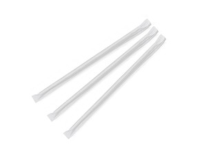 7.75" x 6mm Wrapped Paper Compostable Straws