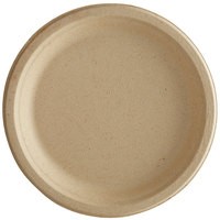  6" Round Natural Disposable Fiber Plate