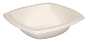 12 oz. Square Sugarcane Biodegradable Bowl