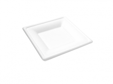 6" Square Bagasse Plate