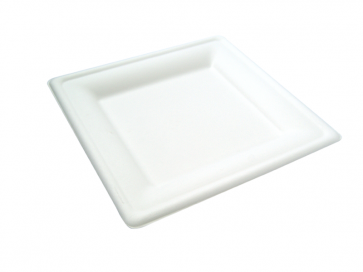 8" Square Bagasse Plate
