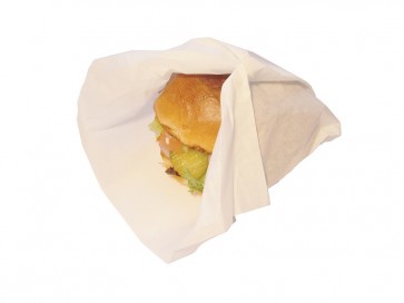 9.75 x 13" Wax-Coated Burger Wrap