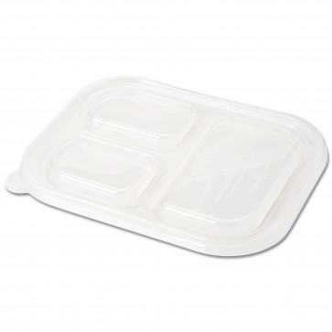 LID for 3-Compartment Wheatstraw Tray