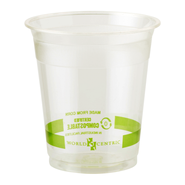 Compostable PLA. Biodegradable. Cold cups