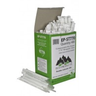 7.75" Wrapped Clear Corn Plastic Straws
