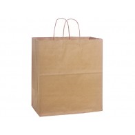 100% Recycled Paper Shopping Bags, 14.5" x 9.5" x 16.25"
