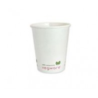Compostable 10 oz. White Hot Cup 