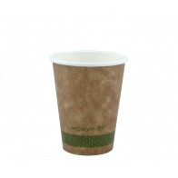 8 oz. Kraft Compostable Hot Cup
