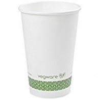 Compostable 16 oz. White Hot Cup