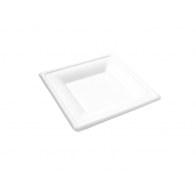 6" Square Bagasse Plate