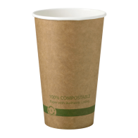 16 oz Disposable Kraft Paper Hot Cup