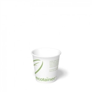 4 oz. Ecotainer Biodegradable Hot Cups / Coffee Cups / Portion Cups / Espresso Cups, Compostable