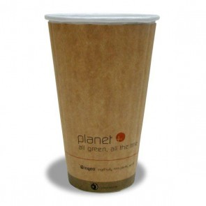 20 oz. Planet Kraft Hot Cup - Double Wall (West Coast Warehouse)