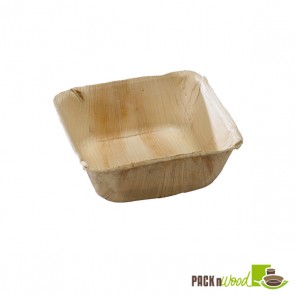PALMBOWL - Palm Leaf Square Bowl - 5.12 x 2 in.