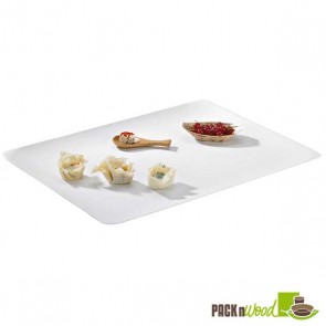 Recyclable Clear Lid for Bio 'n' Chic - Rectangular Sugarcane Platter - 15.3 x 11.4 in.
